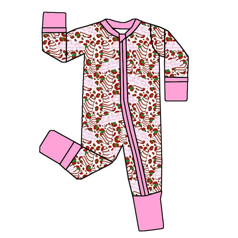 Custom moq 5 each style eta 6-7weeks baby girl clothes Christmas long sleeve romper-25.8.1
