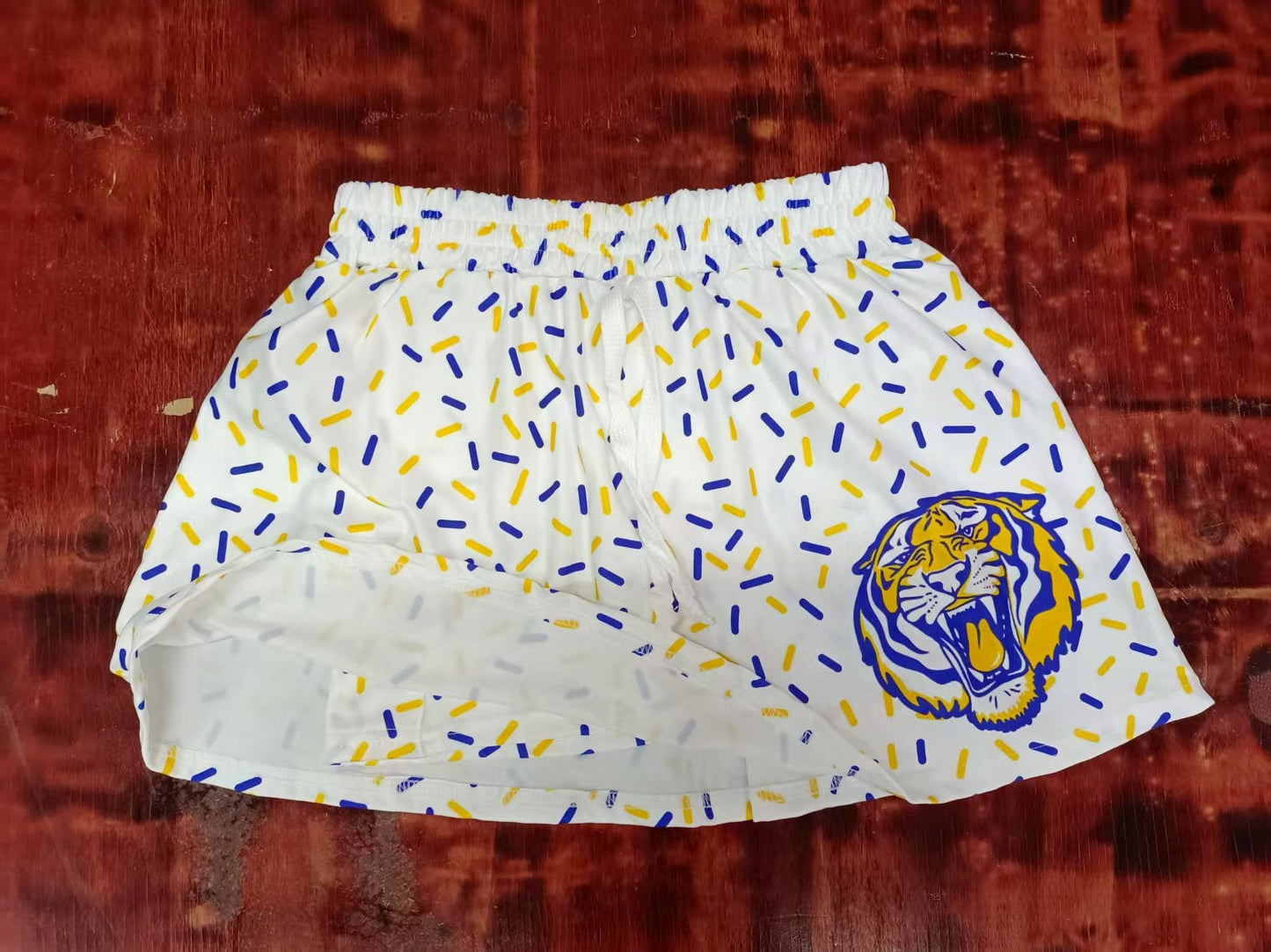 Custom moq 3 eta 6-7weeks team blue kids clothes girls skirt-25.5.12