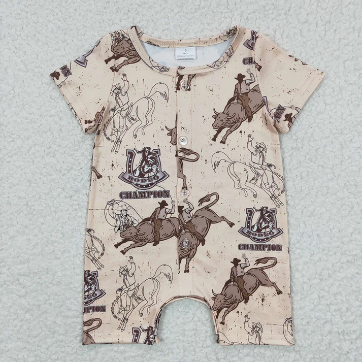 RTS NO MOQ Baby boys clothes Shorts Sleeve Romper Mixed Sizes