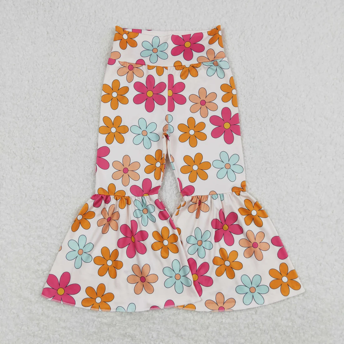 RTS NO MOQ Sibling Baby girls clothes Summer floral long pants