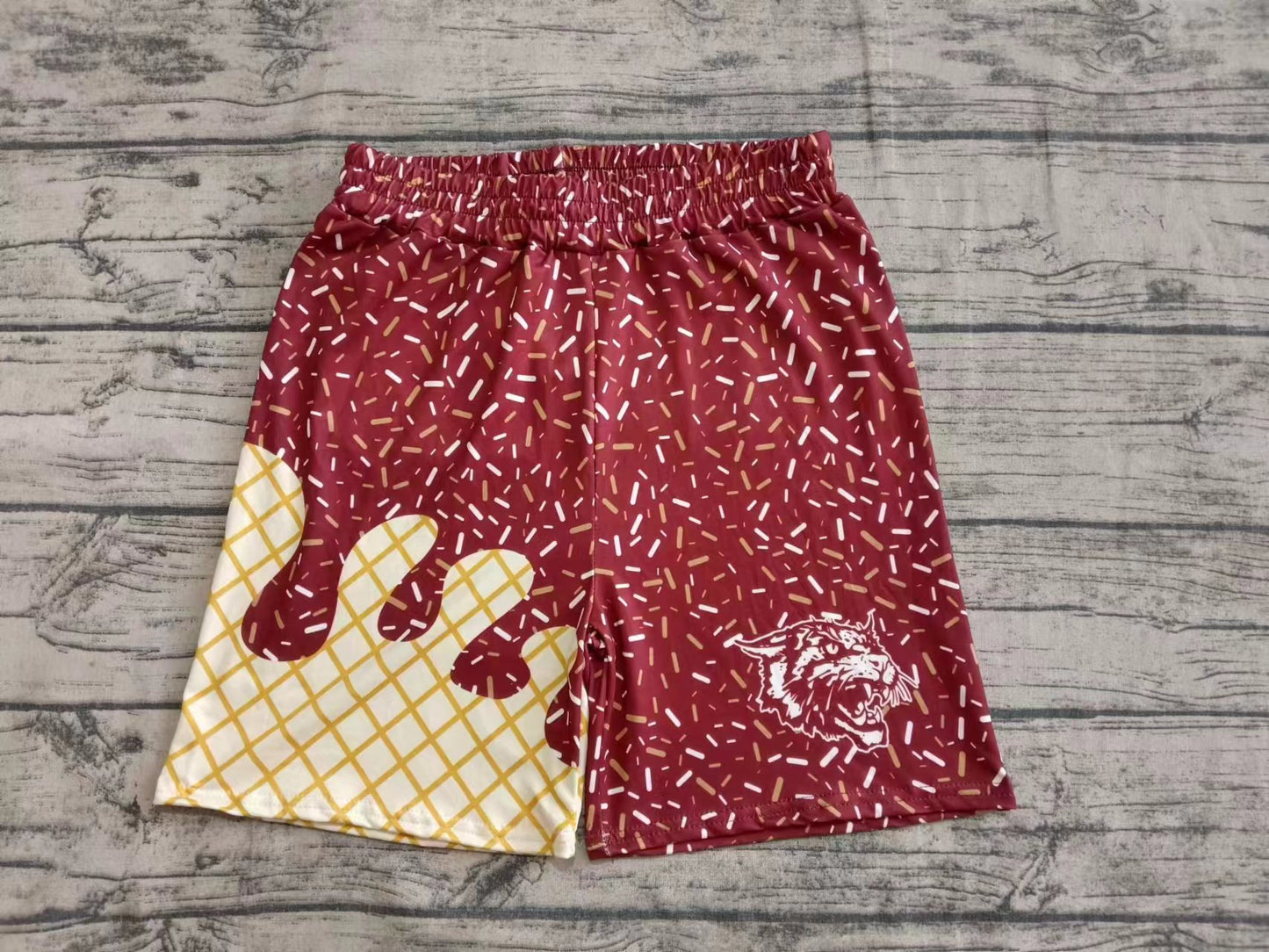 custom moq 3 eta 6-8weeks kids and adult brick red Beach Summer Shorts