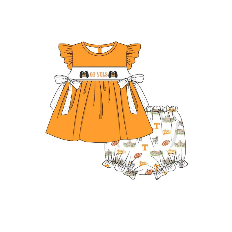 custom moq 5 eta 6-7weeks Summer orange summer girls bummines climbing clothes