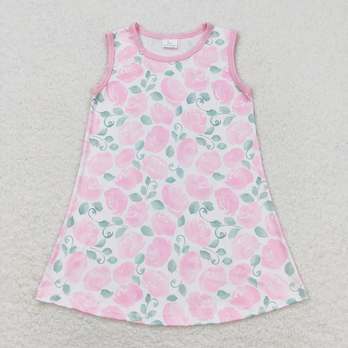 RTS Boys and girls floral Short Sleeve Shorts sets dress