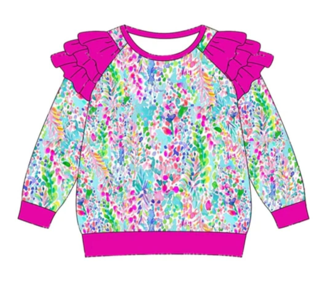 25.8.12 custom each style moq 5eta 4-6week Sibling Sisters baby girl rose red long sleeve top