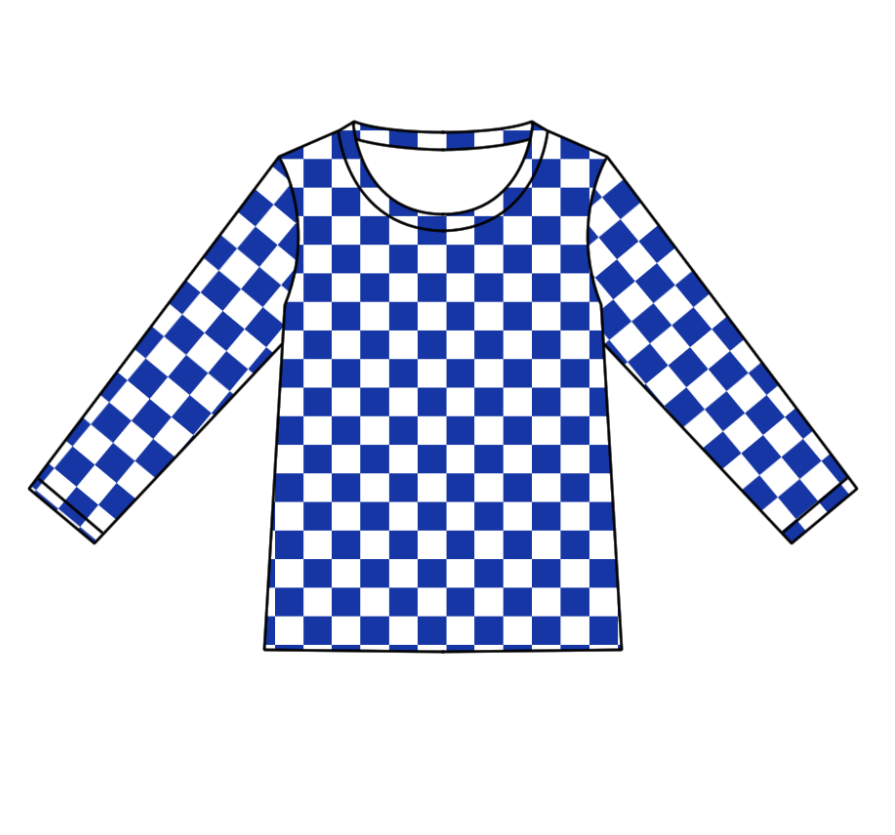 Custom moq 5 each style eta 6-7weeks baby boy clothes blue plaid long sleeve top-25.8.25