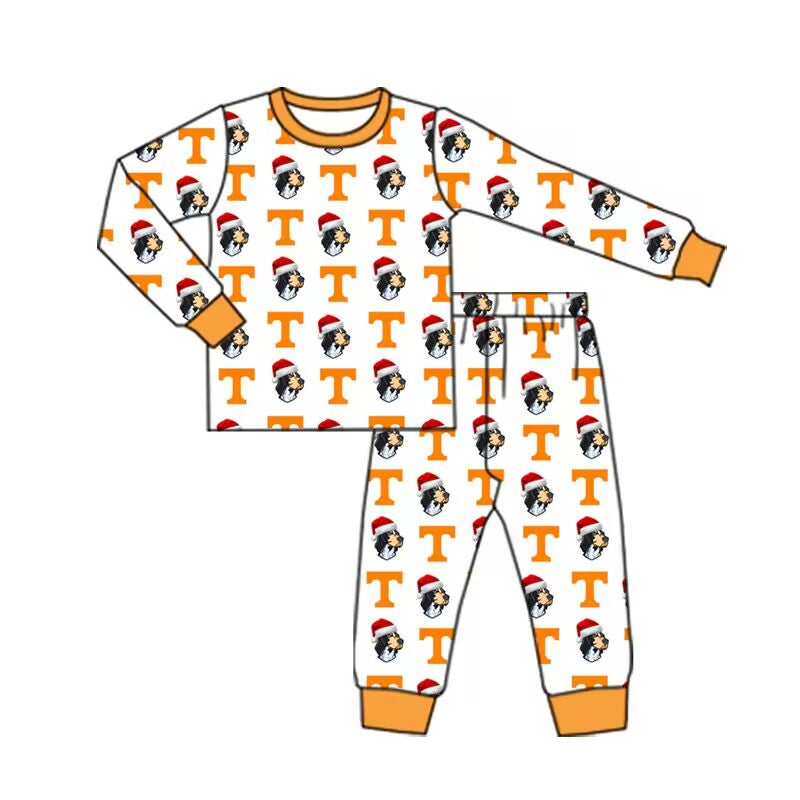 Custom moq 3 tat about 6-8 weeks team Boys T yellow long sleeve and long pants suit