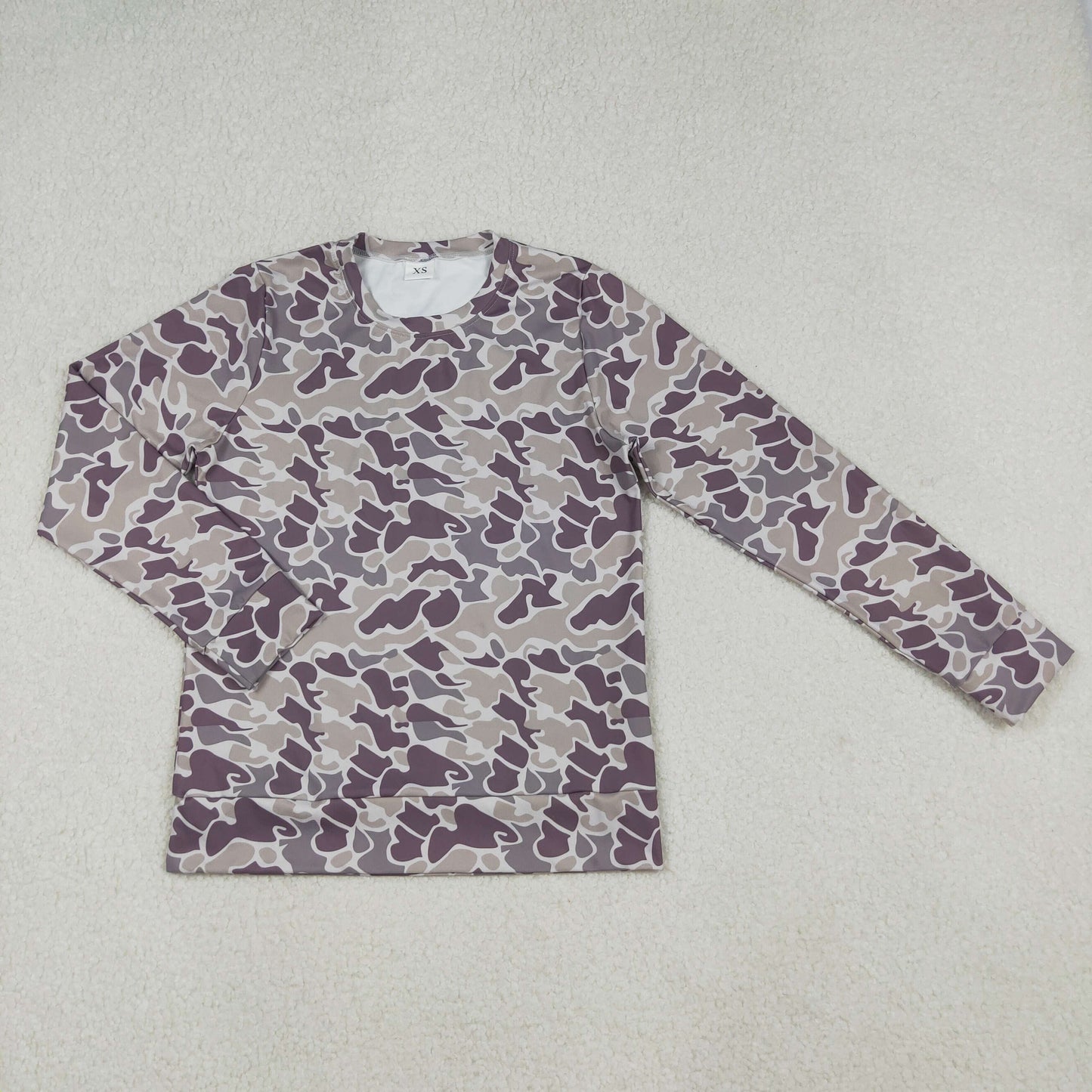 RTS NO MOQ(In Stock) GT1124 Adult women's camouflage long-sleeved top