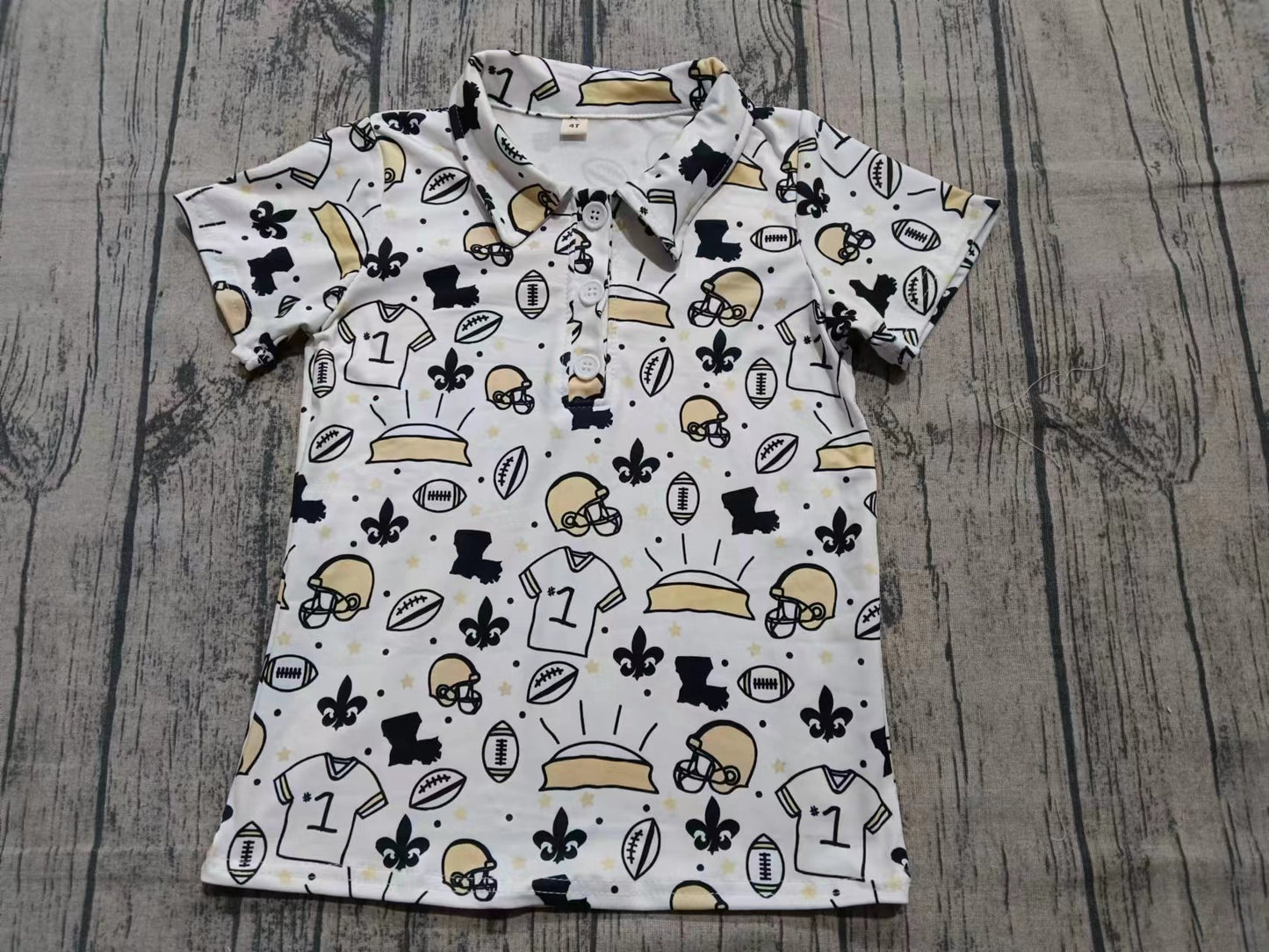 Custom moq 5 eta 6-7weeks baby boy clothes team short sleeve shirt-25.9.13