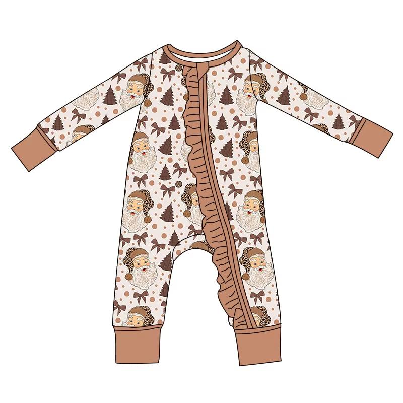Custom moq 5 each style eta 6-7weeks baby girl clothes Christmas long sleeve romper-25.7.29