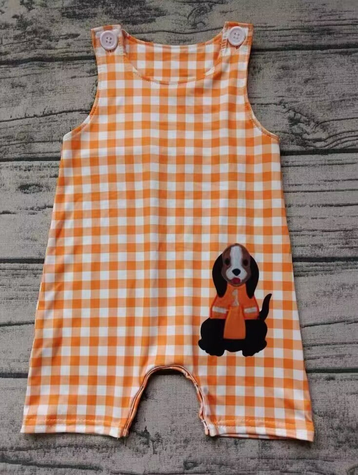 Custom moq 3 eta 6-8weeks Puppy Pattern - Orange Plaid Sleeveless Membrella
