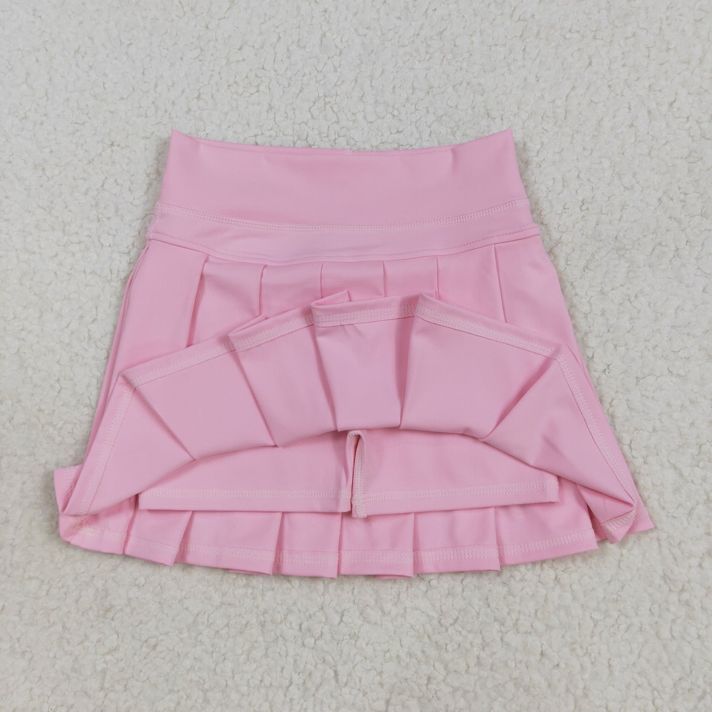 RTS NO MOQ(In Stock ) GLK0088 solid light pink yoga skirt