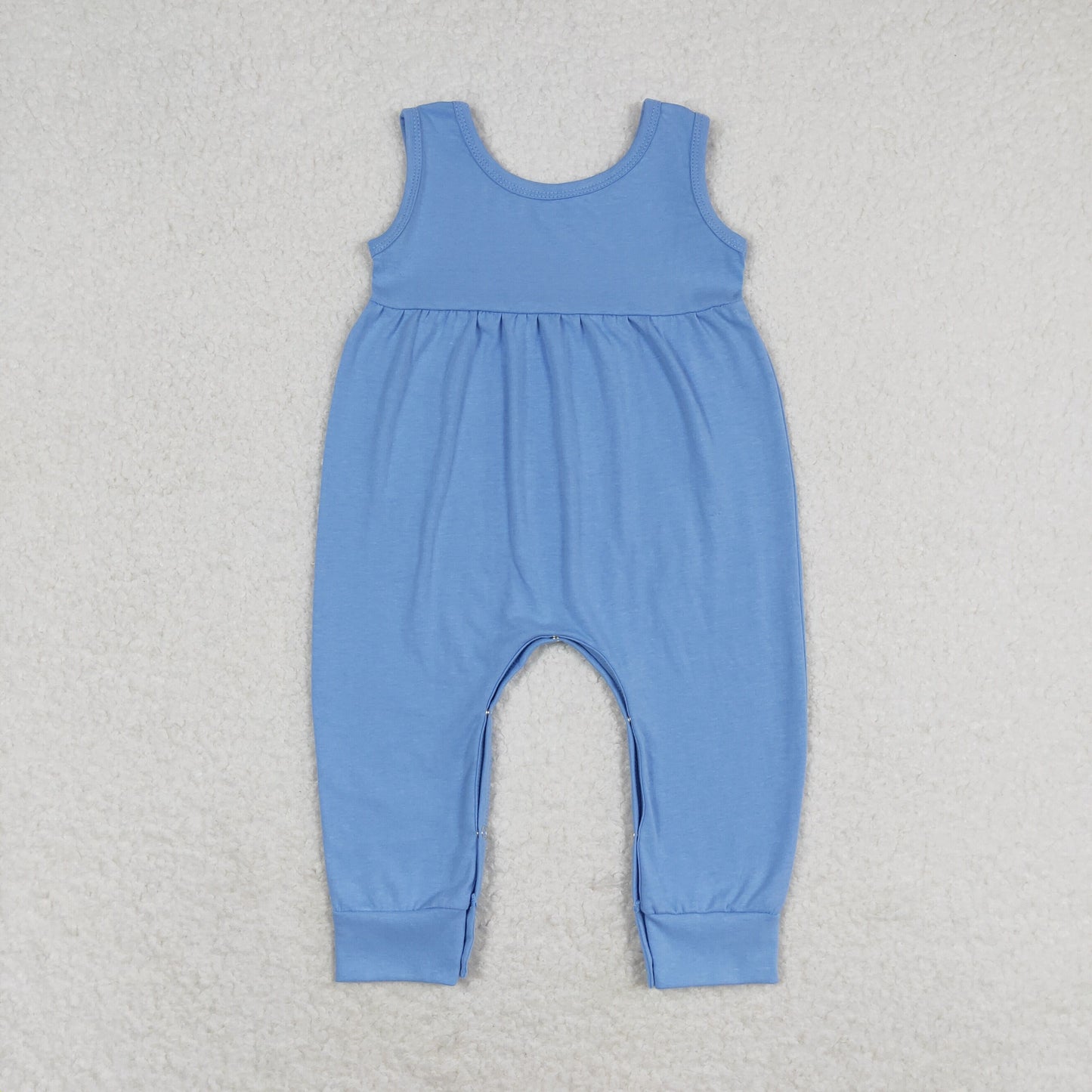 RTS NO MOQ(In Stock ) Blue sleeveless jumpsuit
