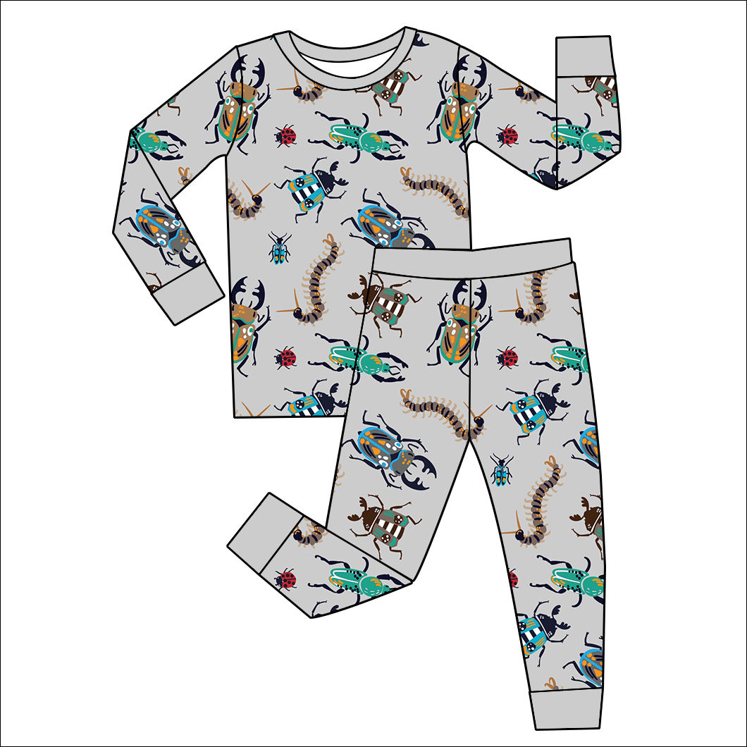 Custom moq 5 each style eta 6-7weeks baby boy clothes long sleeve pants sets-25.7.25