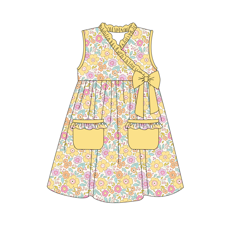 Deadline: May 29 custom no moq eta 5-6week summer flower summer skirt pocket skirt