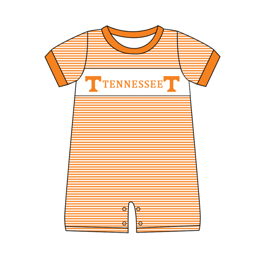 Custom moq 5 mix size milk silk summer teams baby girl boys clothes orange short sleeve shorts sets and top and dress and rompers 2 series