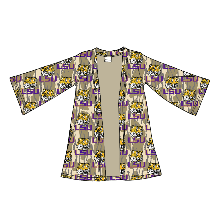 Custom moq 5 mix size milk silk baby girls clothes team summer camouflage long-sleeved cardigan-25.11.22
