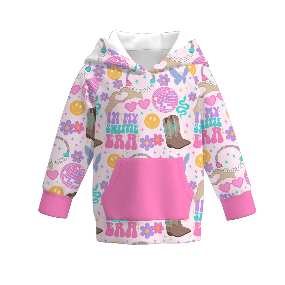 Custom moq 5 each style eta 6-7weeks baby girl clothes IN MY hooded long sleeve top-25.8.15