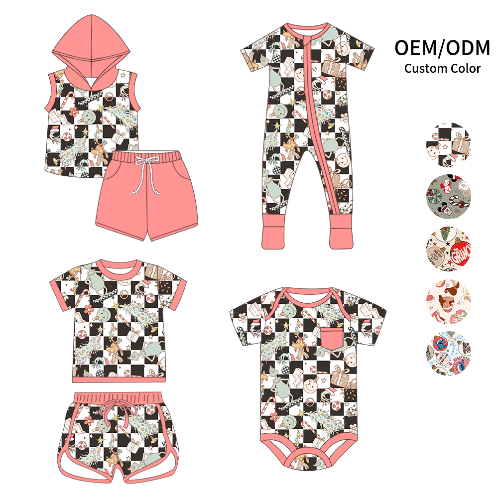 Custom moq 5 each style eta 6-7weeks baby girl clothes short sleeve shorts sets and sets 2 and romper 1 and romper 2-25.7.14