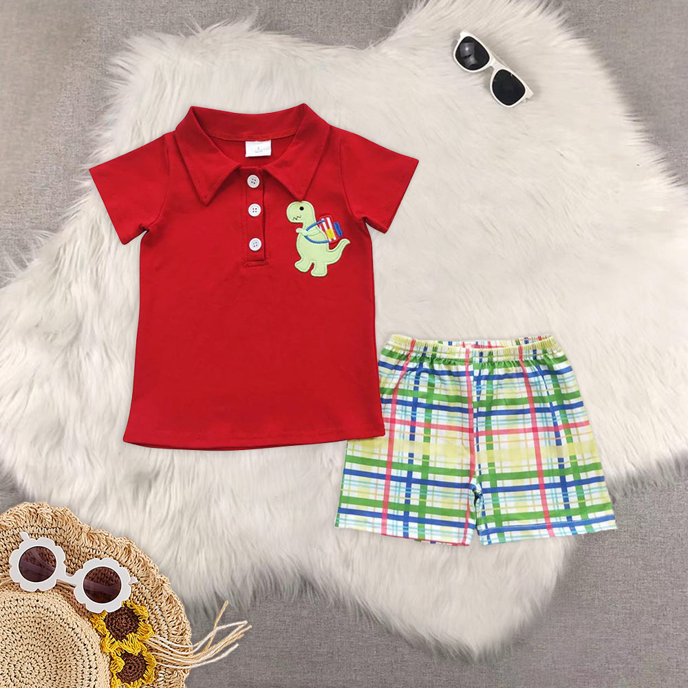 RTS NO MOQ baby Girls Clothes short sleeve shorts Sets