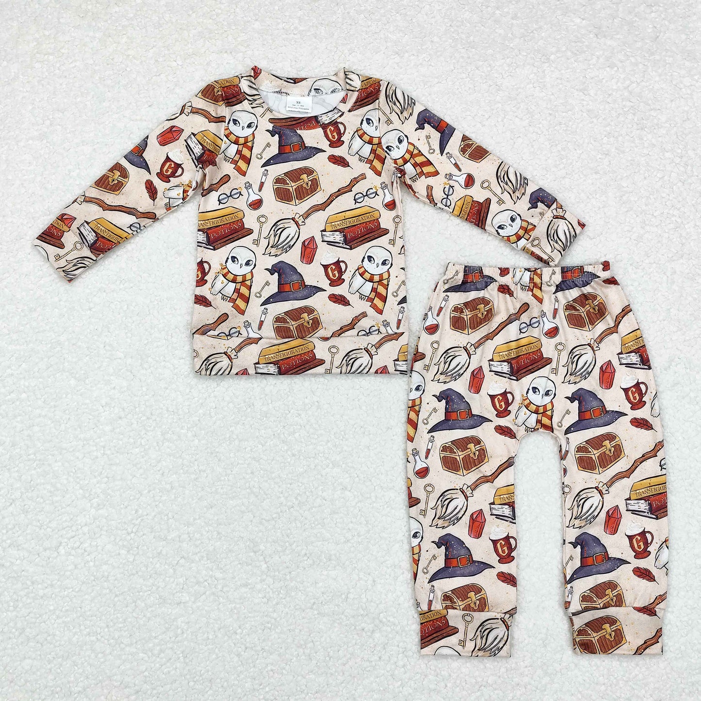 RTS NO MOQ(In Stock) Harry Potter owl long-sleeved trousers set