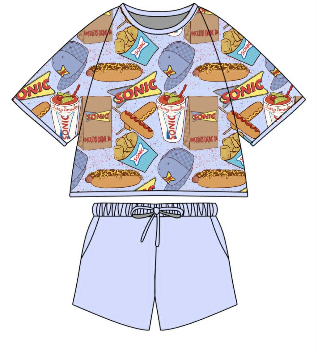 Custom moq 5 mix size milk silk Baby Short-Sleeved And Shorts Sets Cute Clothing