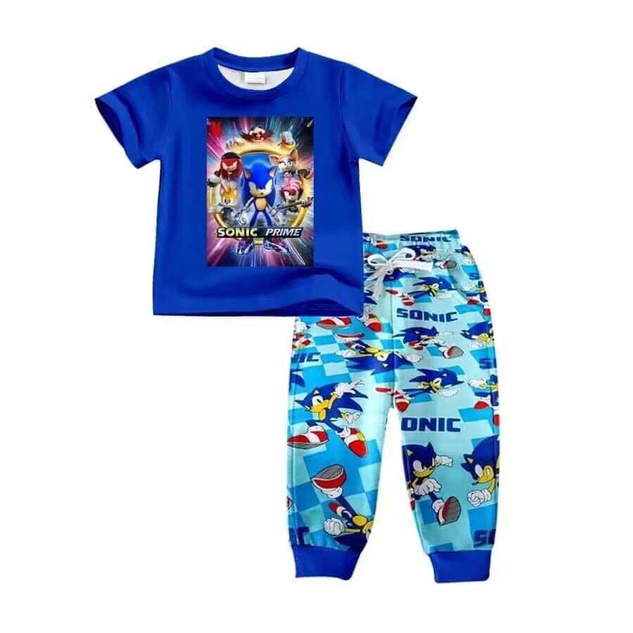 Deadline: May 30 custom no moq eta 5-6week sonic prime sets boys pants sets