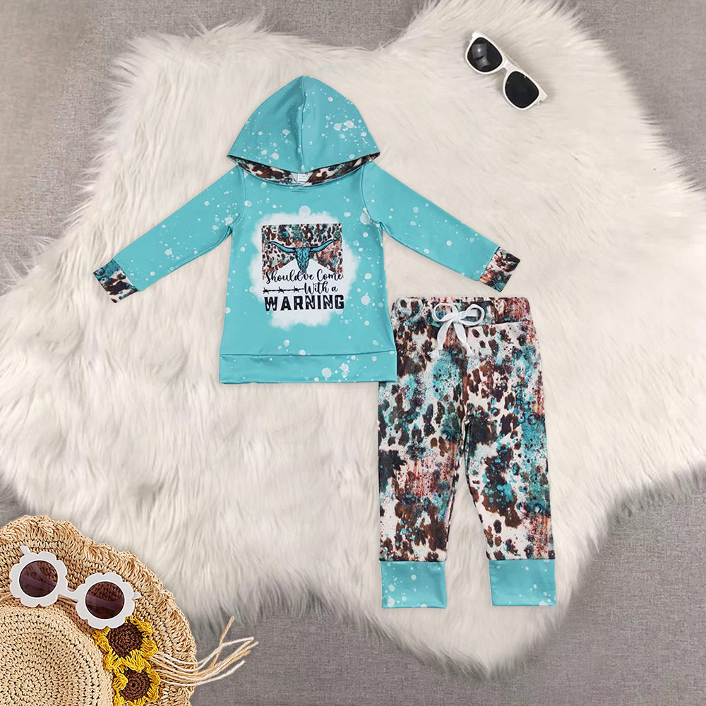 RTS NO MOQ baby boy clothes hooded long sleeve Clothes Sets
