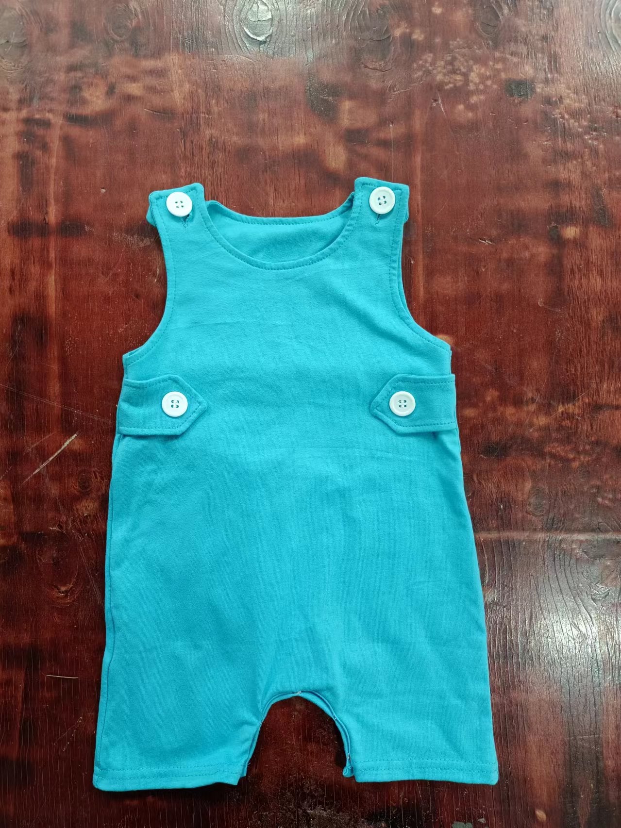cotton teal color boys romper