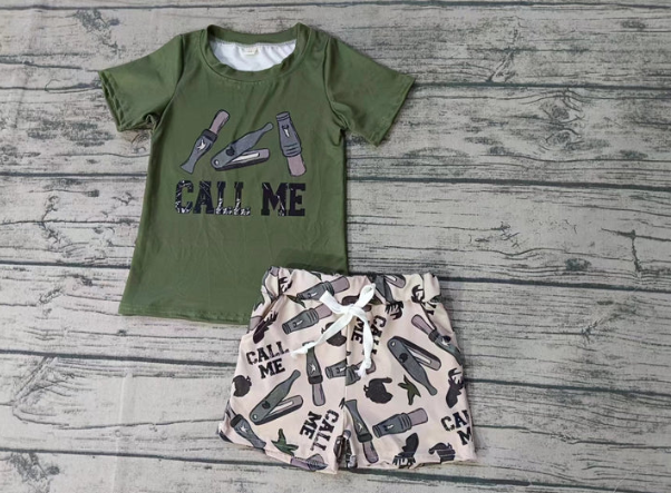 Deadline August 19 custom no moq eta 6-7weeks Boys short sleeve shorts suit