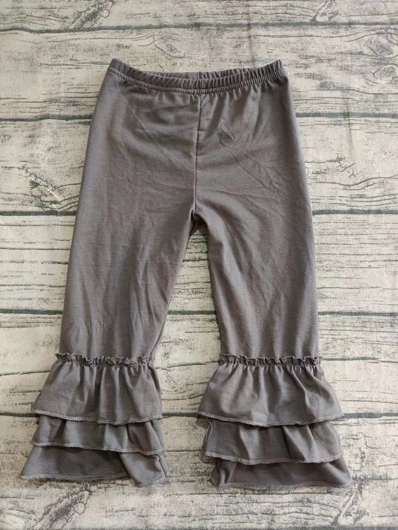 Custom moq 3 eta 6-7weeks baby girl clothes gray lace long Pants