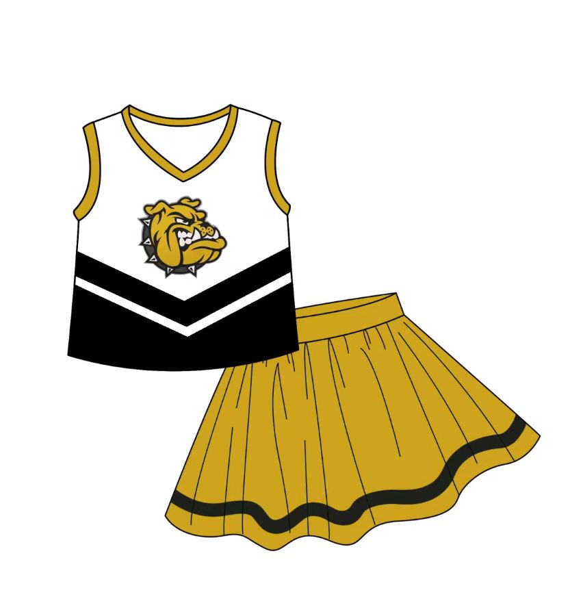 custom moq 5 tat about 4-6 weeks baby girls clothes team gold summer outfits