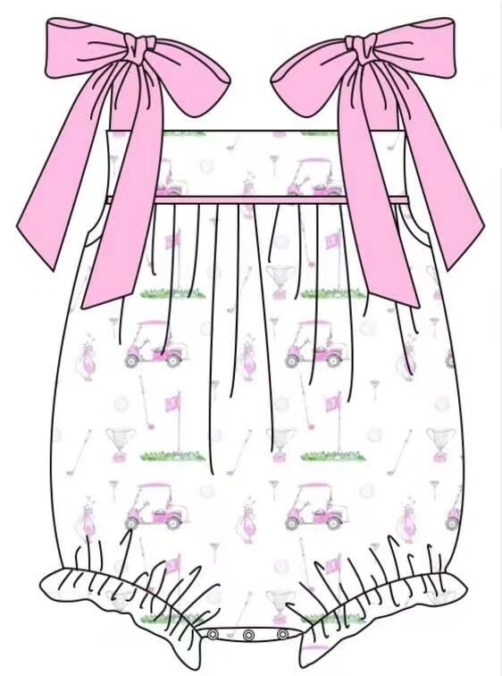 baby girl clothes suspender pink summer romper