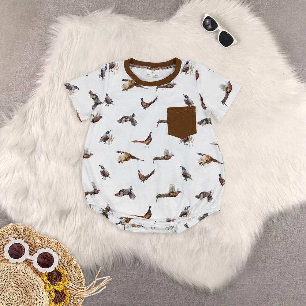 Baby Boys Shirt Shorts Summer duck Rompers Outfits Clothes Sets