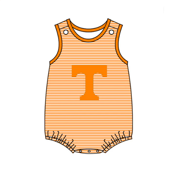 Deadline April 30 T Summer striped orange jumpsuit