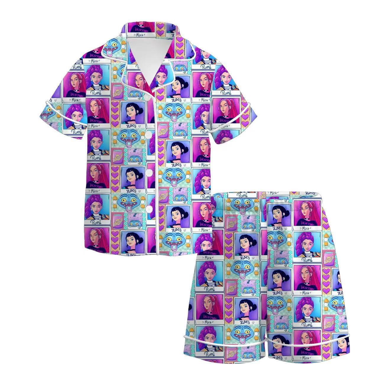 Custom moq 5 mix size milk silk baby girl clothes short sleeve shorts sets