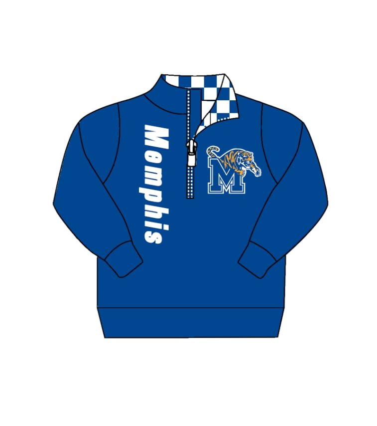 Custom moq 5 mix size milk silk Blue zip-up long-sleeved jacket