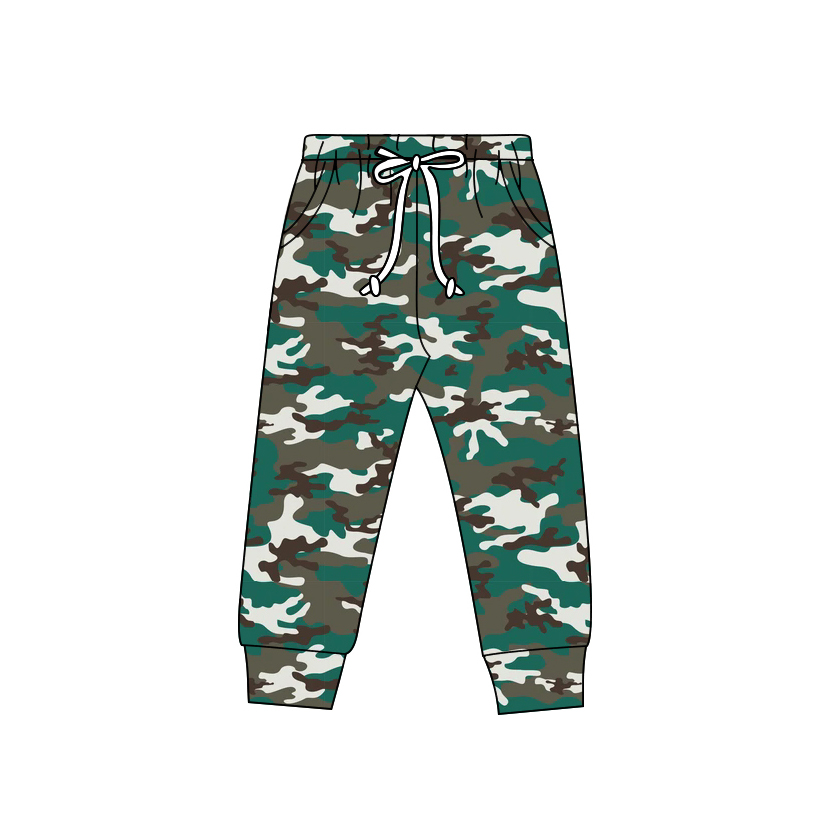 Custom moq 5 each style eta 6-7weeks baby boy clothes camouflage long sleeve top and pants-25.8.5