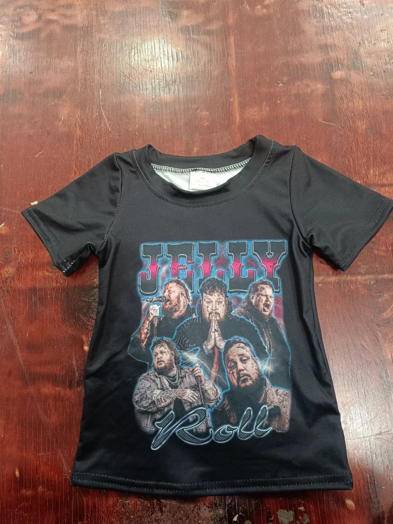 Boys JELLY Roll black short sleeve Top