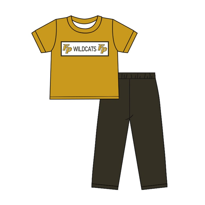custom moq 3 eta 6-7weeks baby boy clothes team short-sleeved trousers sets