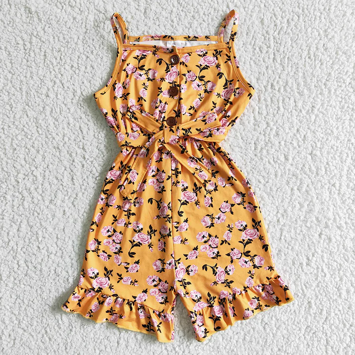 RTS NO MOQ Girls Boys short sleeve Clothes jumpsuit