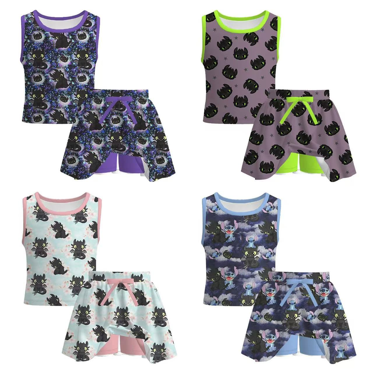Custom moq 5 each style eta 6-7weeks baby girl clothes short sleeve shorts suits