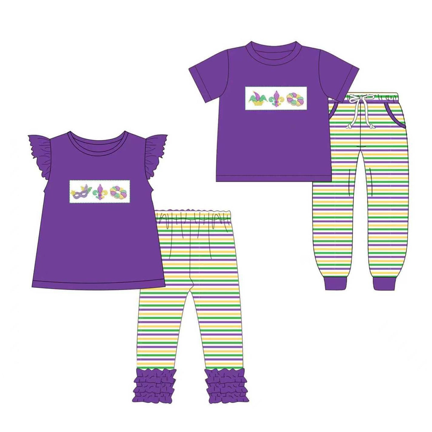 Custom moq 5 mix size milk silk summer baby girl clothes purple short sleeve pants sets 2-25.9.8