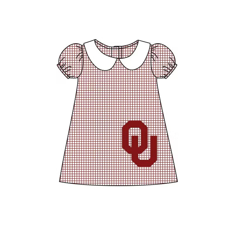 oklahoma sooners Summer girl team short sleeve summer dress