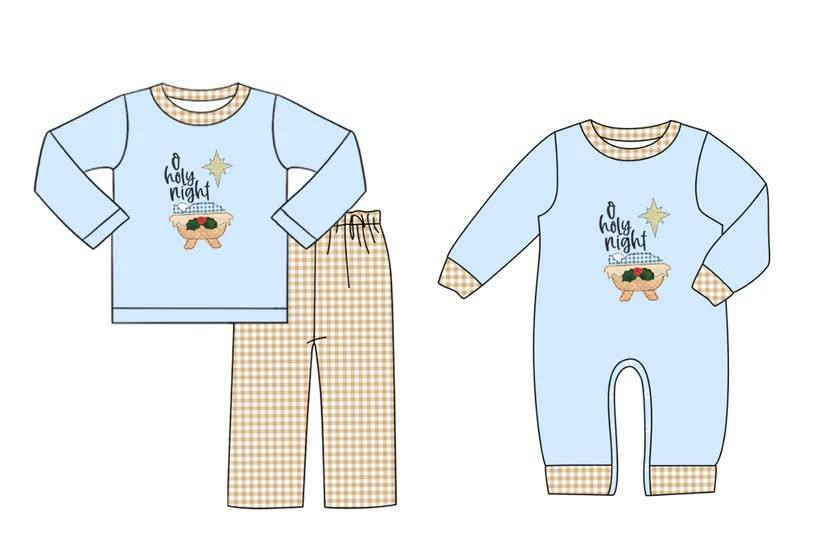 Custom moq 5 each style eta 6-7weeks baby boy clothes long sleeve pants sets and romper-25.8.9