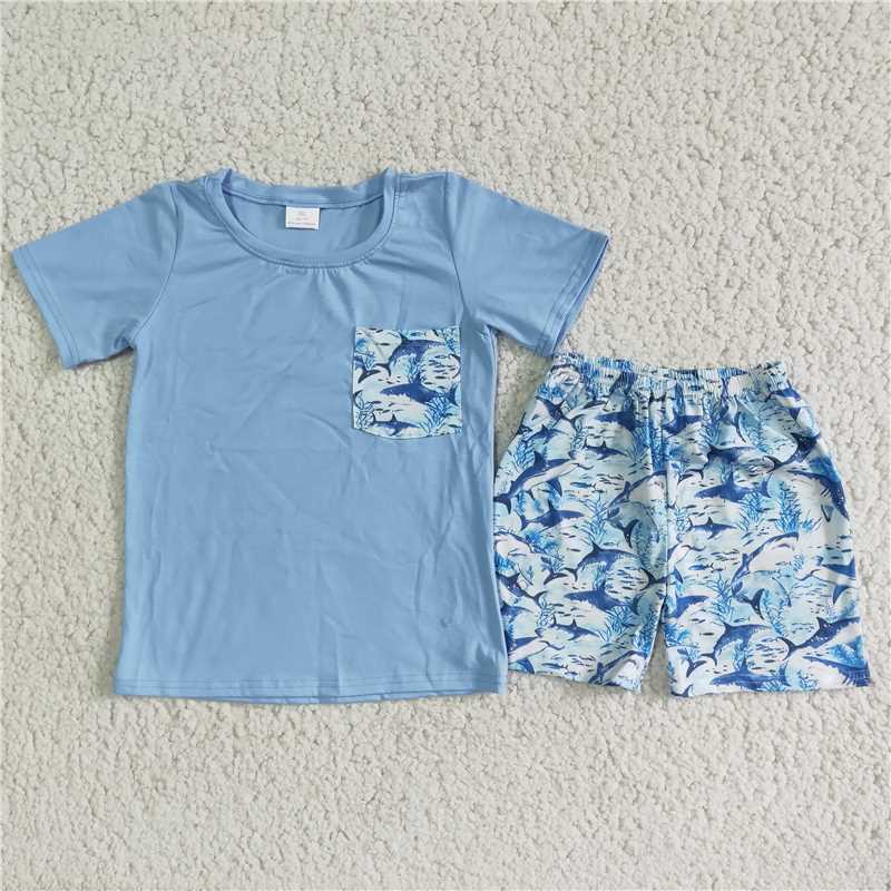 Shark Pocket Short Sleeve Suit