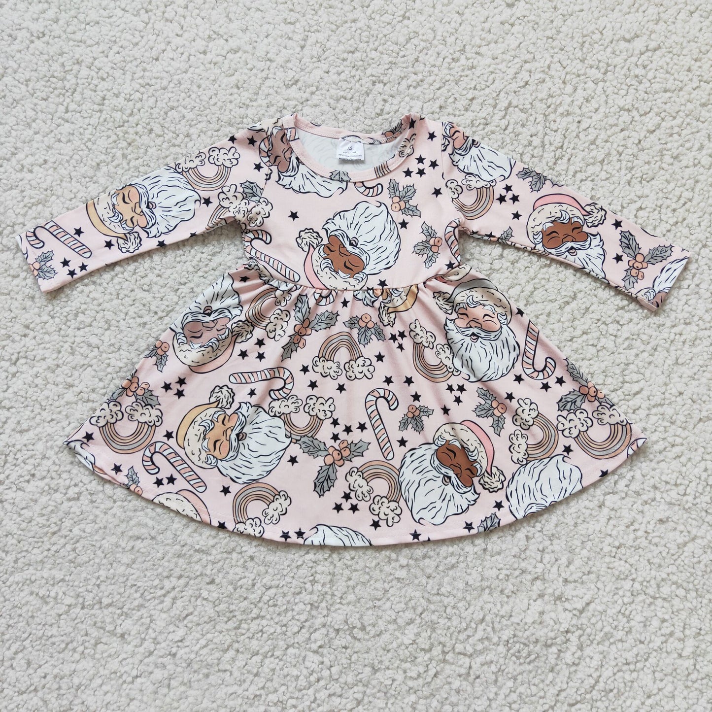 RTS NO MOQ(In Stock ) 6 A9-3 Christmas girl's dress