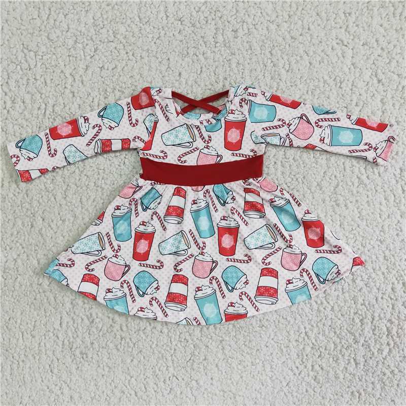 red cups long sleeve dress