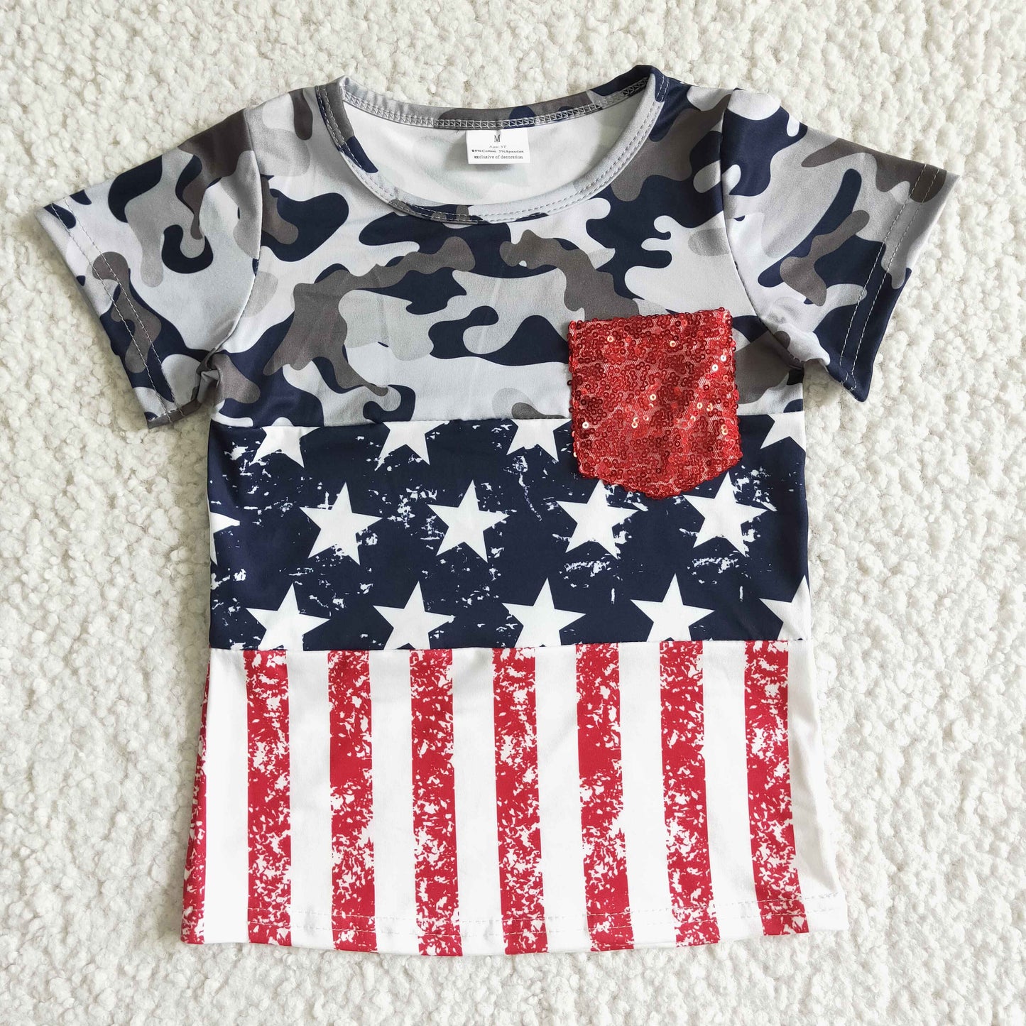 start girls with sequin t-shirt
