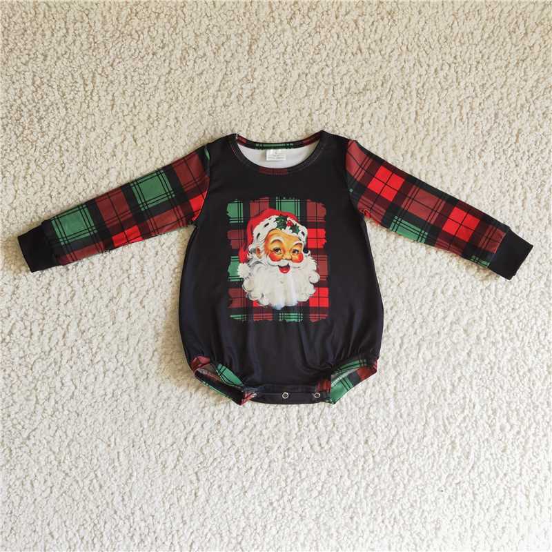 RTS NO MOQ(In Stock)LR0177 baby clothing long sleeve bodysuit milk silk baby romper print