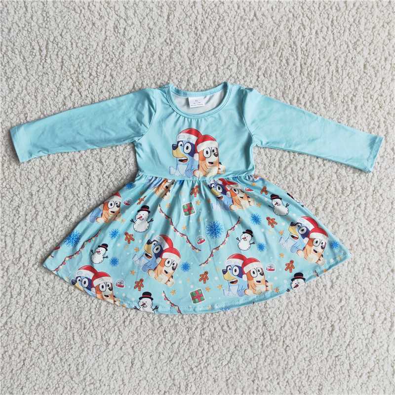 snowman long sleeve skirt